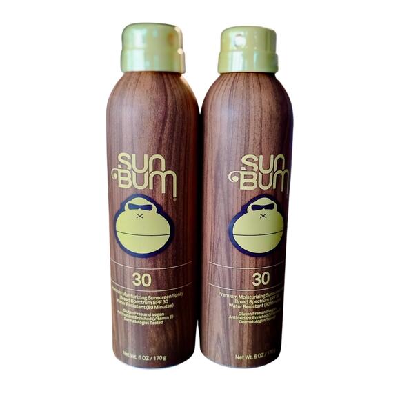 2 Sun Bum SPF 30 Premium Moisturizing Sunscreen Sprays Broad Spectrum 6oz 2027 - Picture 1 of 2